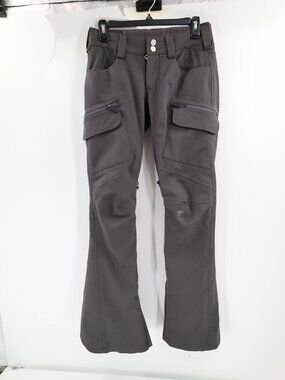 Burton ski Pants Womens xs L32 Gloria Insulated Snowboard Bootcut Cargo vented